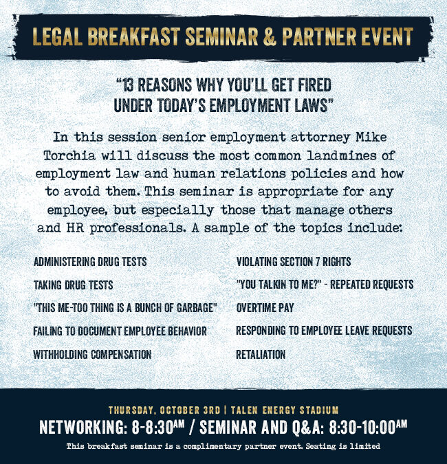 Legal Breakfast Seminar & Partner Event